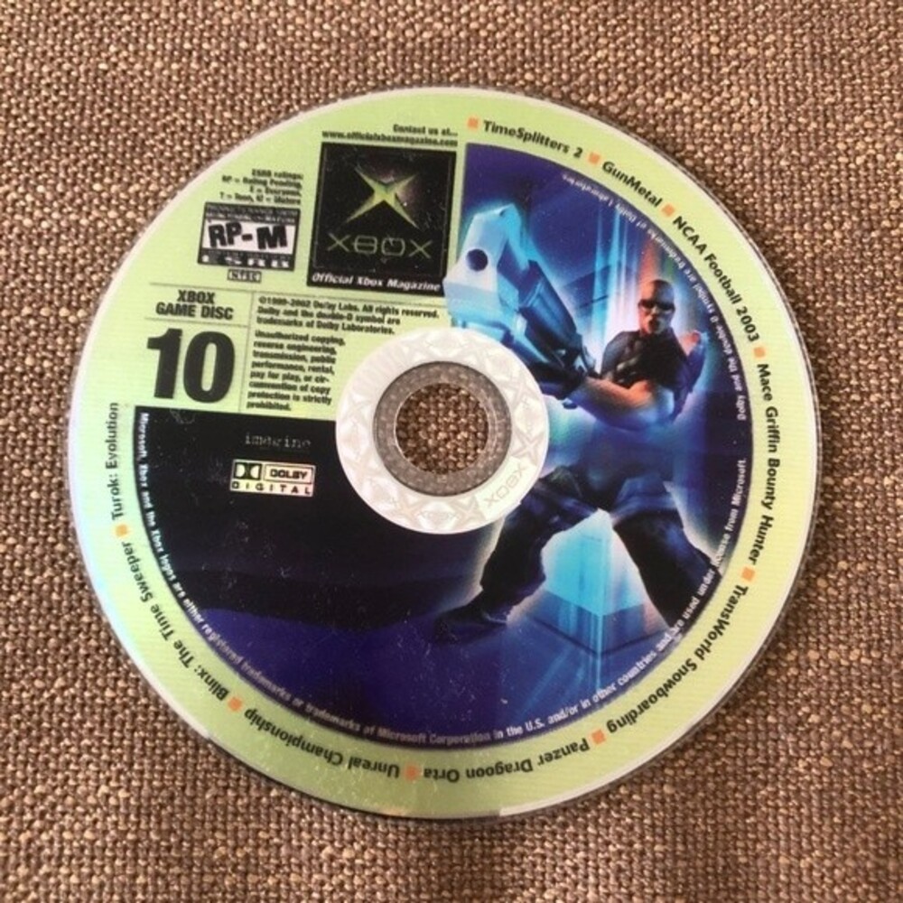 Official XBOX Magazine TimeSplitters 2 Demo Game Disc 10 September 2002 Vintage